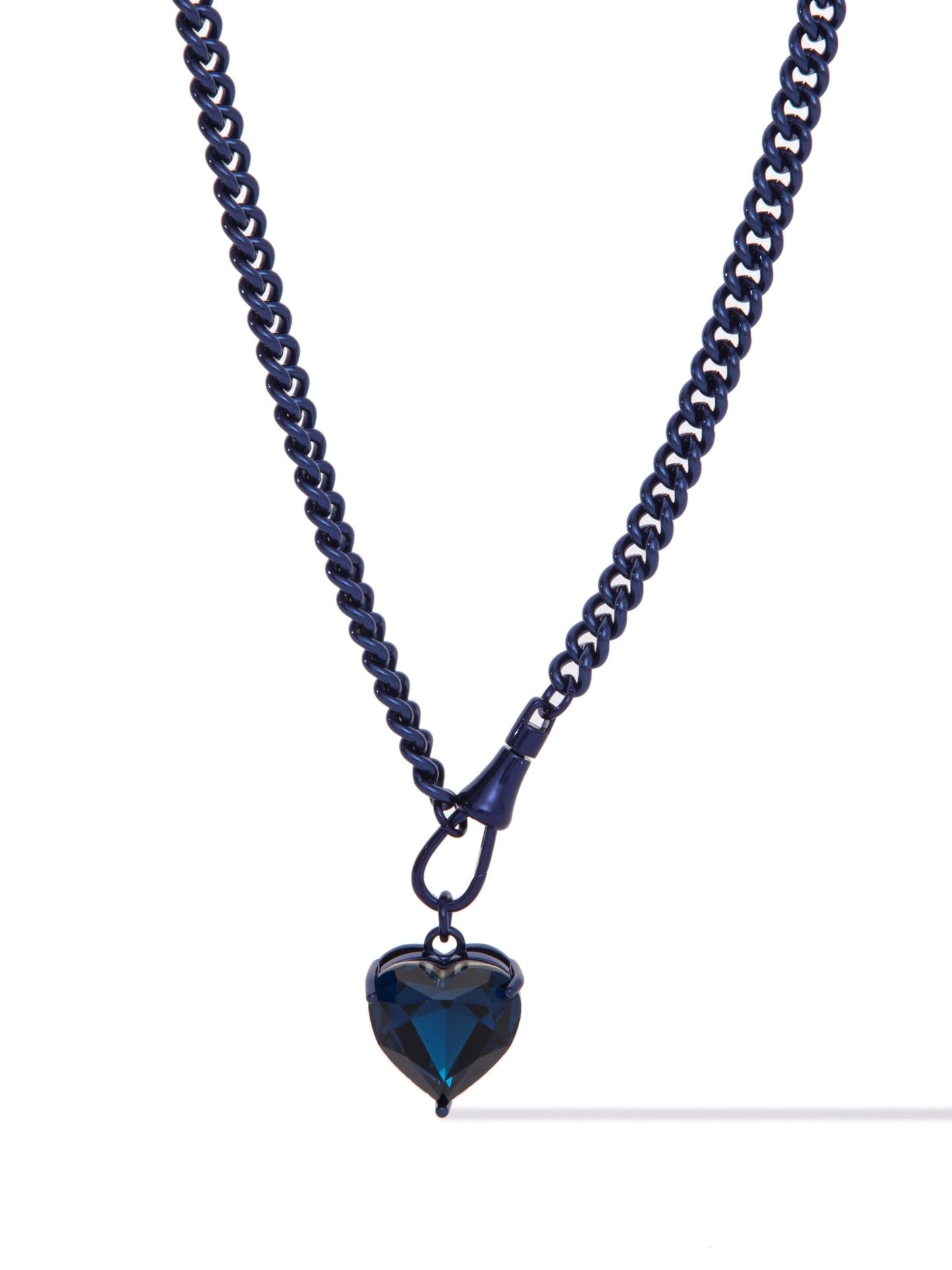 Velvet Heart Necklace - Metallic Midnight - By Alexa Rae