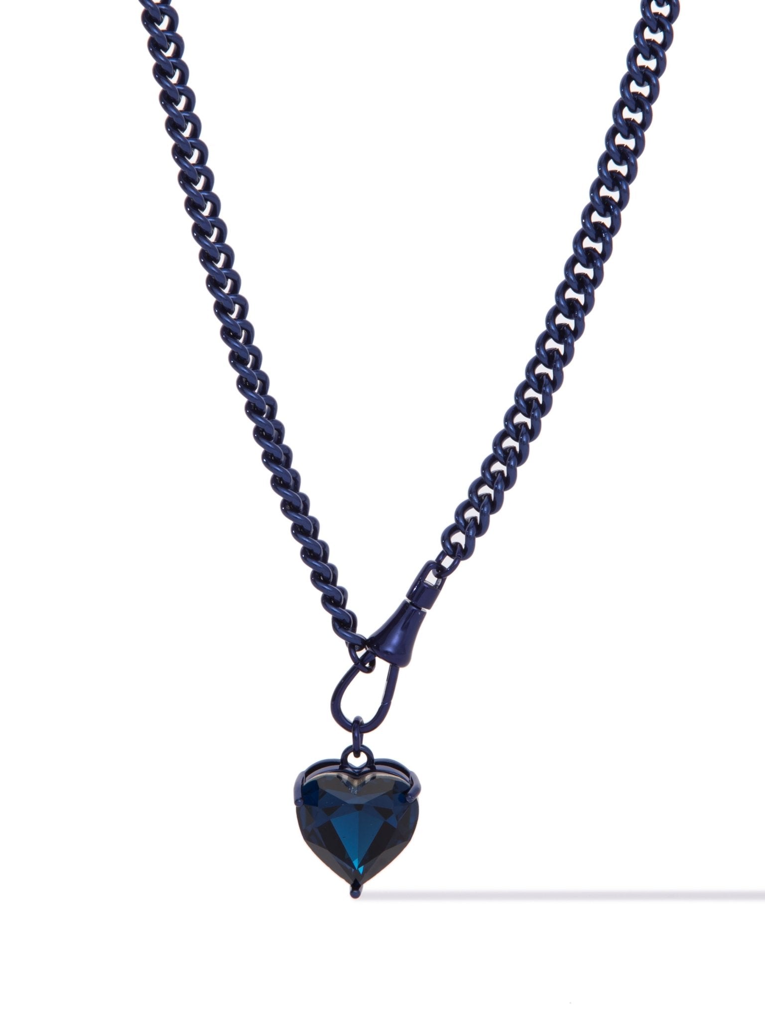 Velvet Heart Necklace - Metallic Midnight - By Alexa Rae