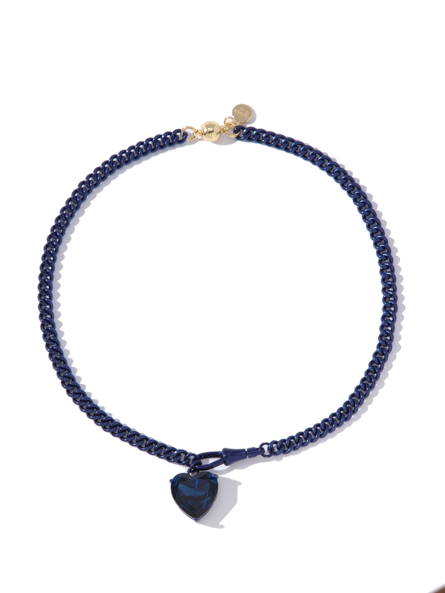 Velvet Heart Necklace - Metallic Midnight - By Alexa Rae