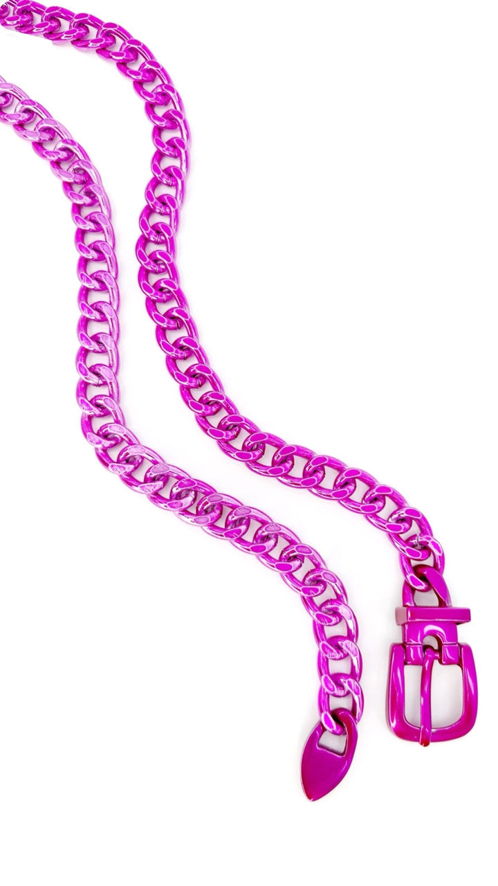 Sugar Sugar Belt - Liquid Metallic Barbie Pink