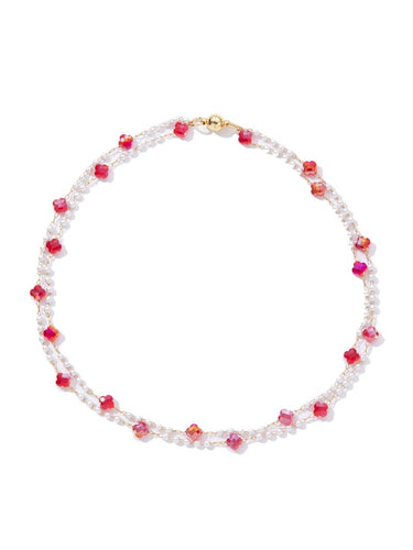 Liberty Lace Necklace - Gold Strawberry
