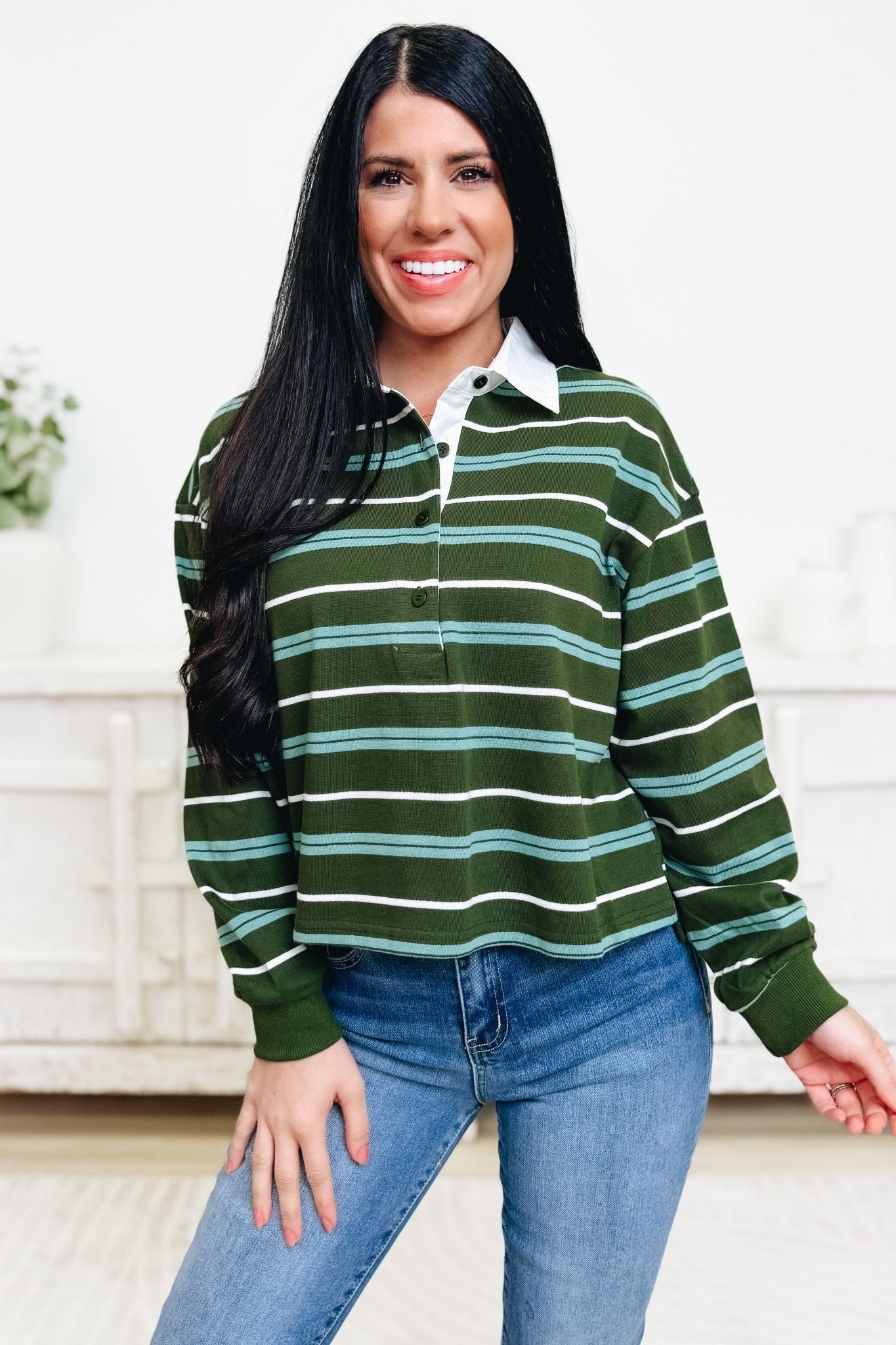 Waiting For You Stripe Top - 2 Colors! - By Alexa Rae