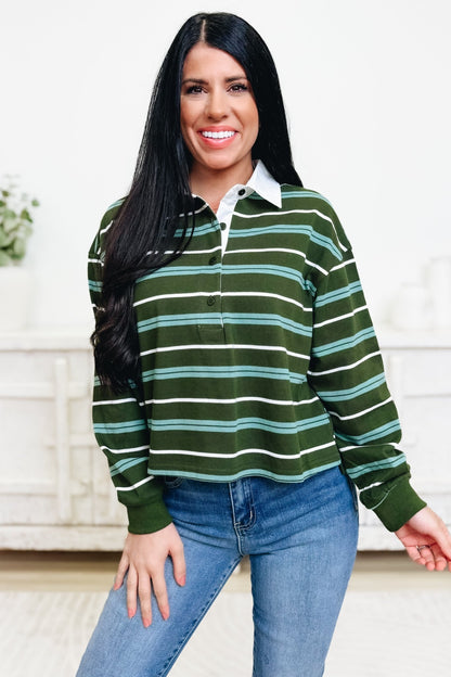 Waiting For You Stripe Top - 2 Colors! - By Alexa Rae