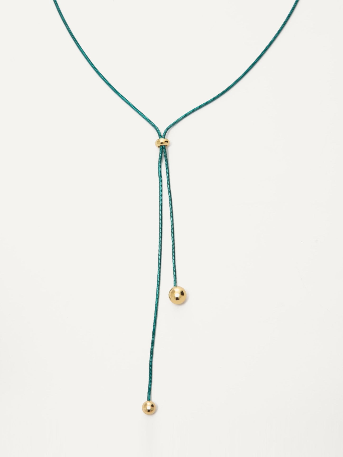 Walk In Memphis Necklace - Liquid Metallic Teal - By Alexa Rae
