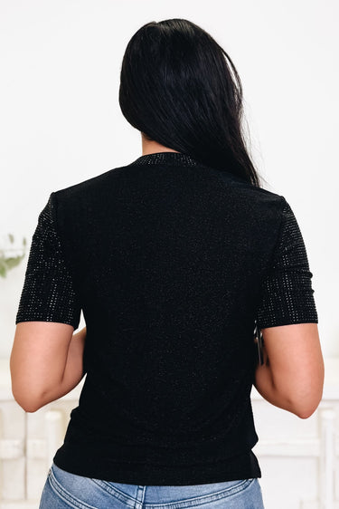 Wanna Let You Shine Rhinestone Top - By Alexa Rae