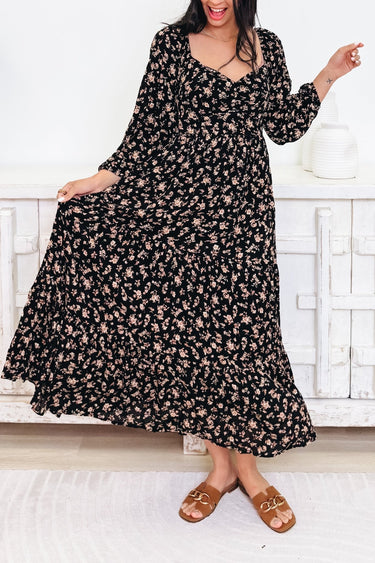 Welcome To The Dance Floral Midi Dress - By Alexa Rae