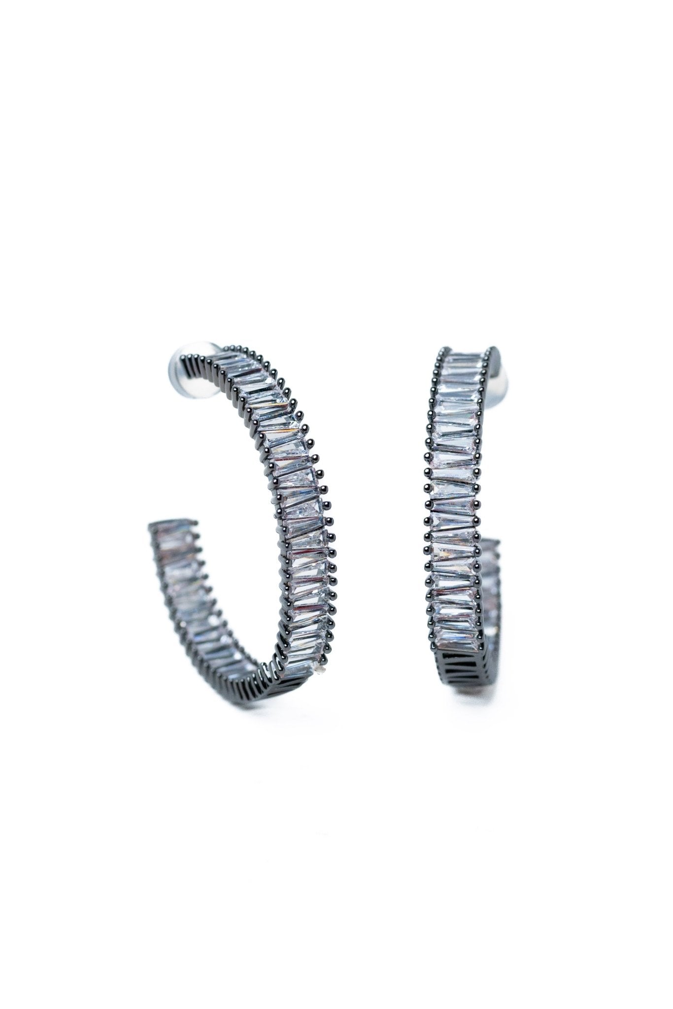 What Happens In Vegas Earrings - Gunmetal - By Alexa Rae