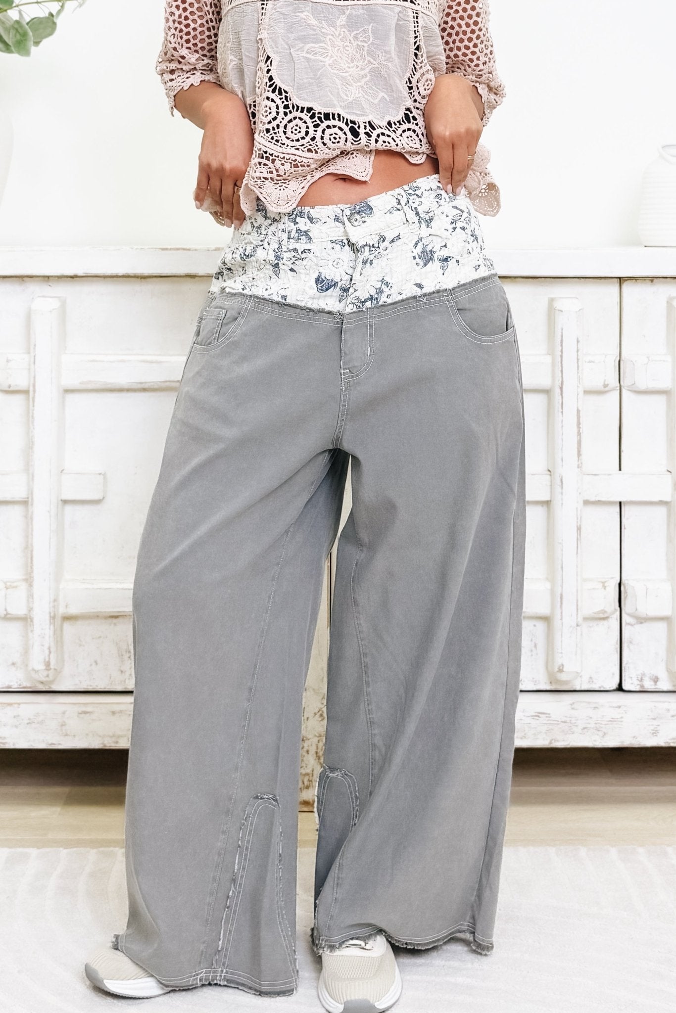 Why Not You Floral Pants - 2 Colors! - By Alexa Rae