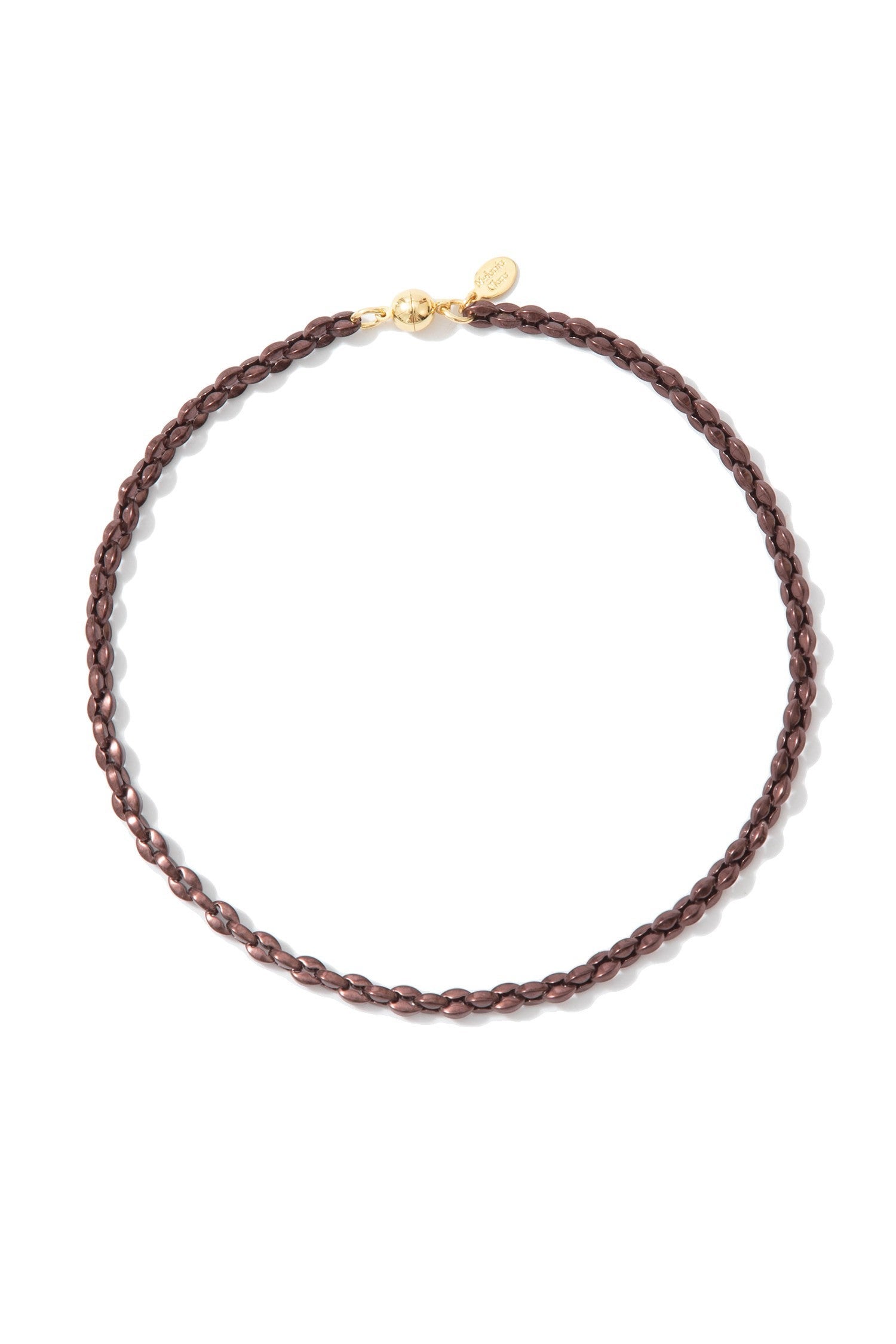 Splendore Necklace - Liquid Metallic Coffee