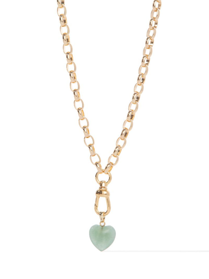 Be Mine Necklace - Gold Jade